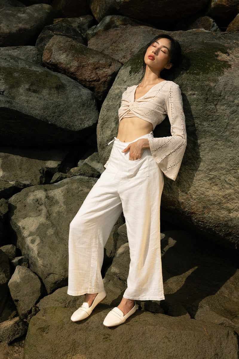 Isla Loafers in Textured Cream