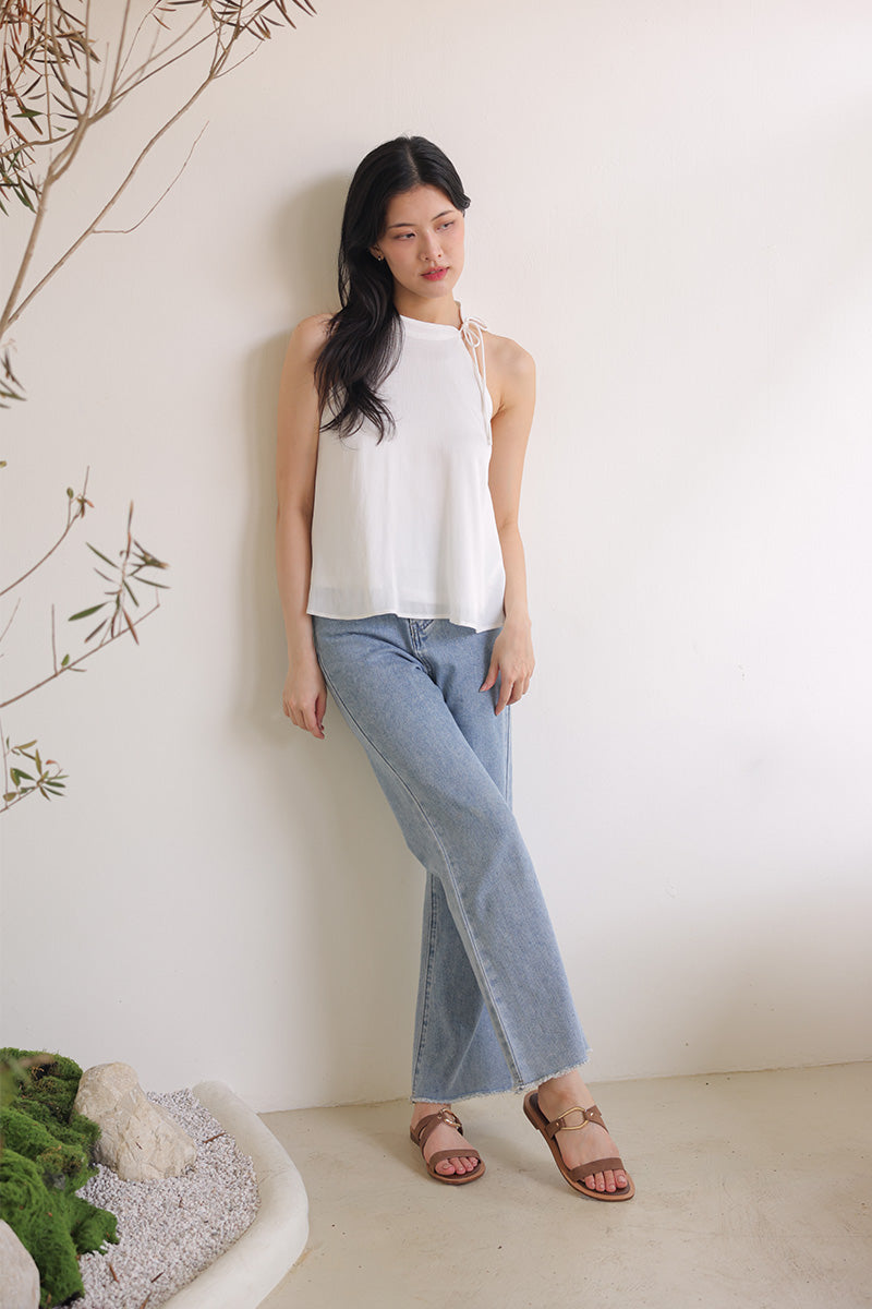 Saphira Gold Ring Sliders in Mocha