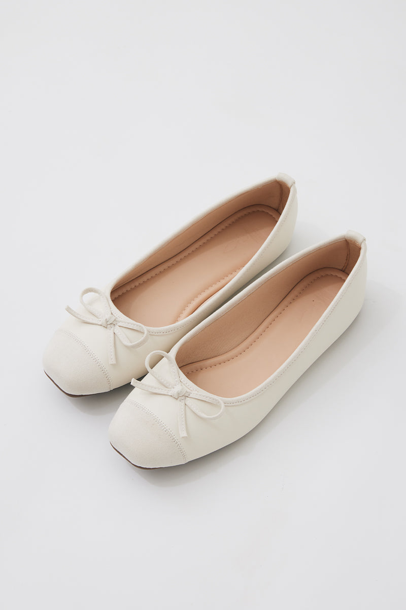 Solene Duo Ballet Flats in Cream