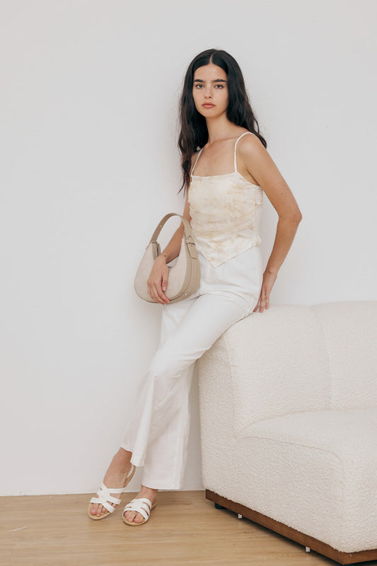 Velia Interlocking Sliders in White