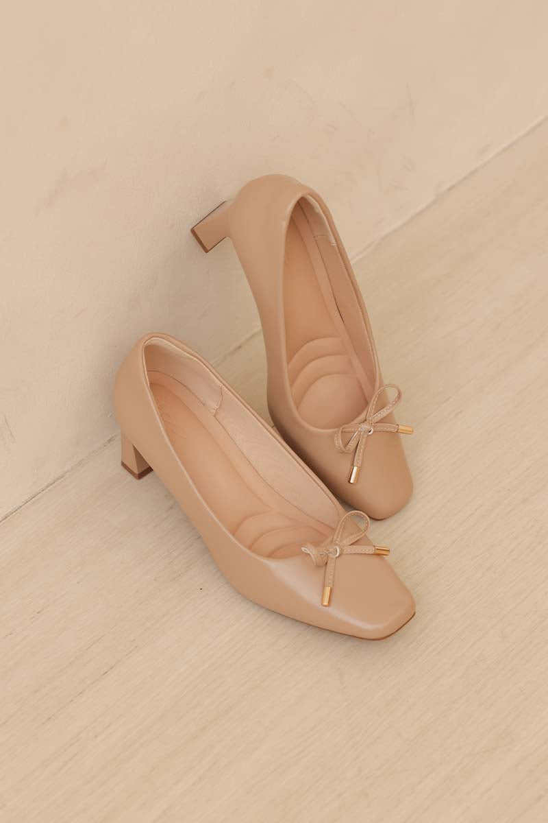 Drae Ballet Heels in Nude