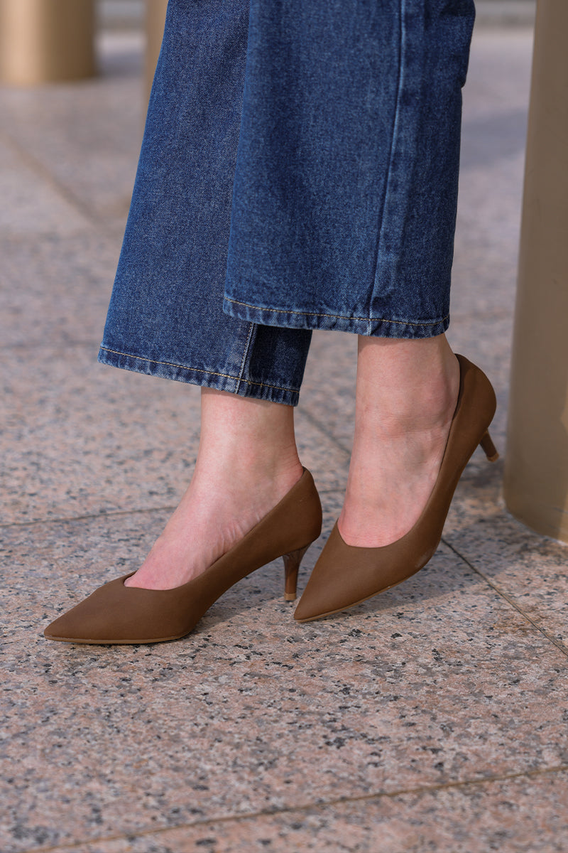 Finette Cloud Heels in Espresso