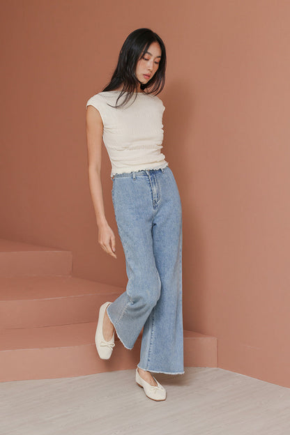 Balleta Cloud Flyknit Flats in Cream