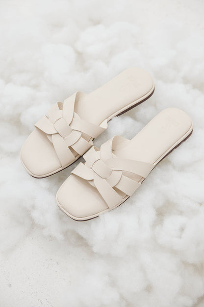 Bondi Cloud Sliders in Cream