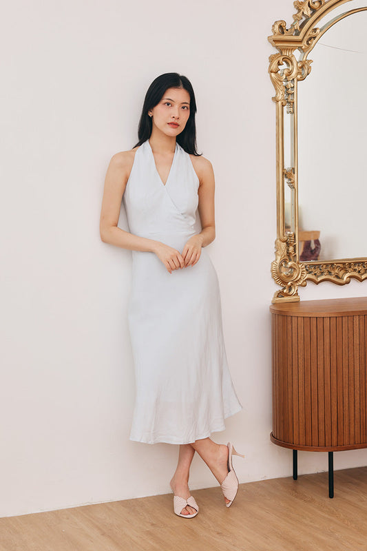 Brisa Embroidered Heels in Pink Waterproof Satin