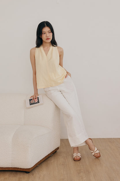 Celestia Contrast Sliders in Ivory Tan