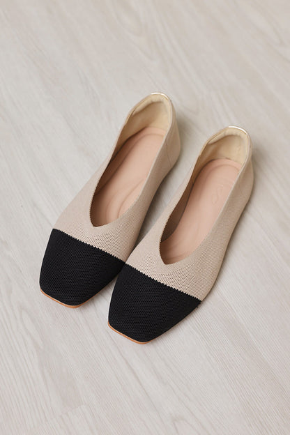 Coco Cloud Flyknit Flats in Nude