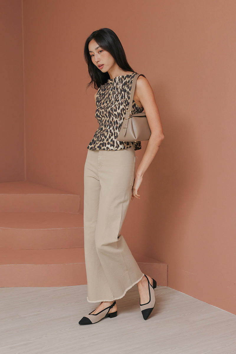 Dixie Cloud Flyknit Slingback Flats in Black Contrast