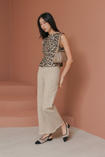 Dixie Cloud Flyknit Slingback Flats in Black Contrast