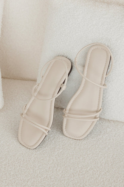 Jamie Cloud Sandals in Cream