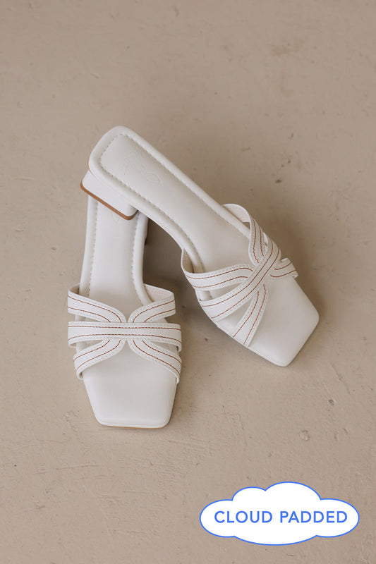 Leonora Cloud Heels in Cream
