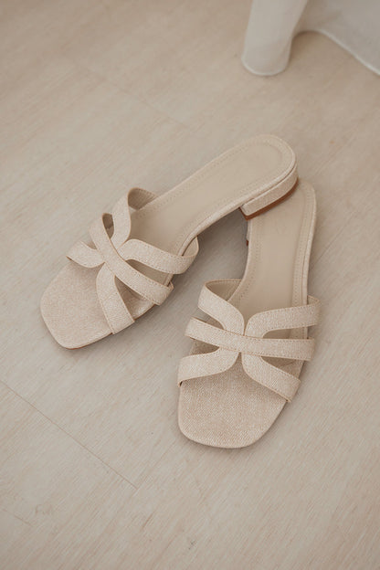Levi Interlocking Sliders in Waterproof Linen