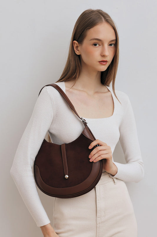 Lisbon Shoulder Bag in Cocoa Brick