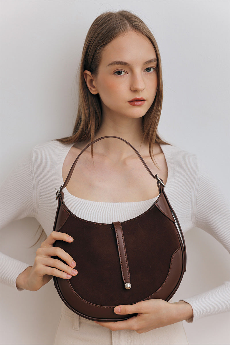 Lisbon Shoulder Bag in Cocoa Brick