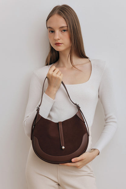 Lisbon Shoulder Bag in Cocoa Brick