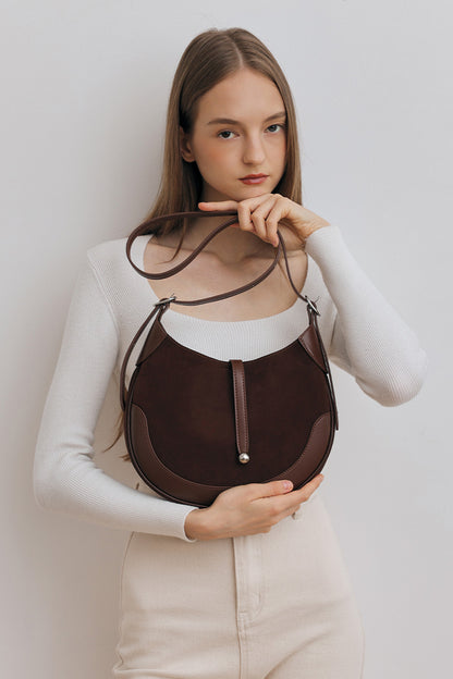 Lisbon Shoulder Bag in Cocoa Brick