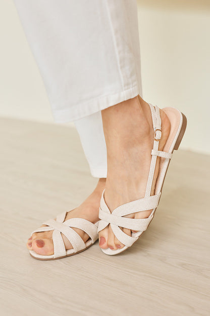 Lovi Interlocking Sandals in Waterproof Linen