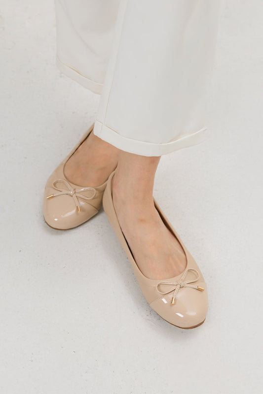 [PRE-ORDER] Megumi Ballet Cloud Flats in Nude
