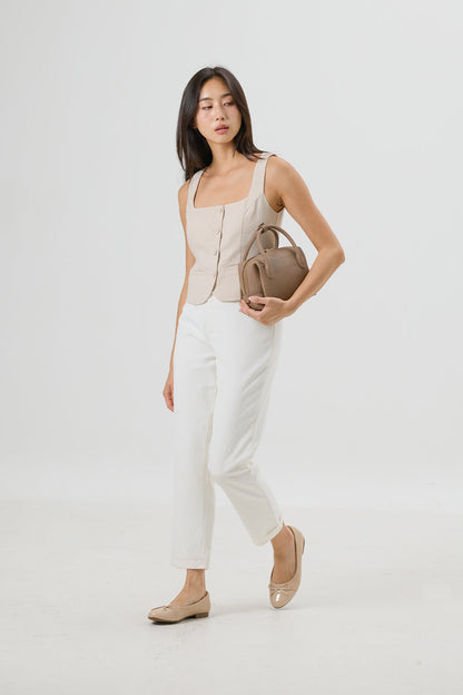Megumi Ballet Cloud Flats in Nude