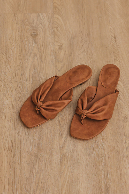 [PRE-ORDER] Nixie Thong Block Heels in Espresso Suede