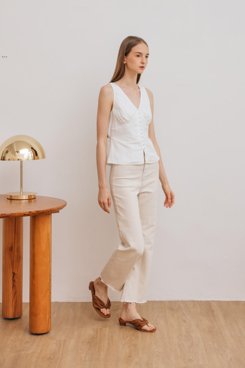 [PRE-ORDER] Nixie Thong Block Heels in Espresso Suede