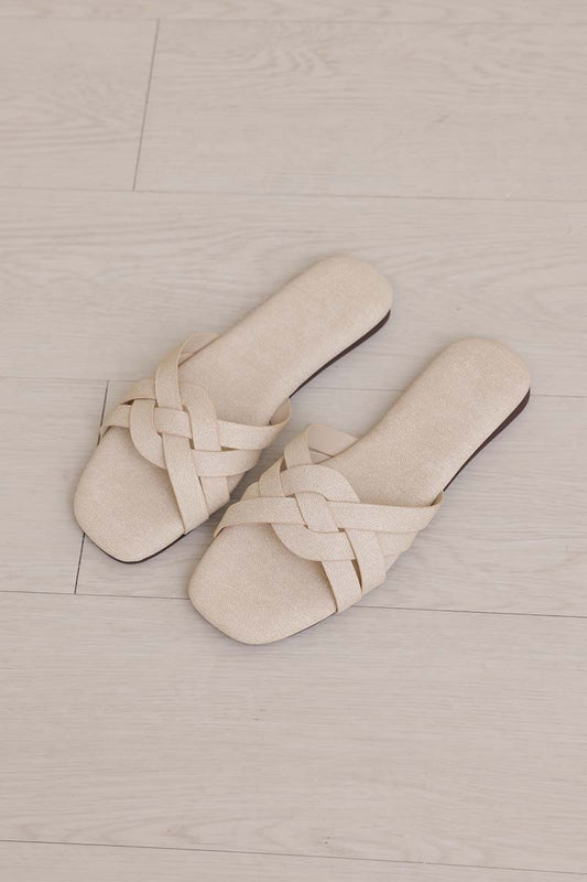 Primo Interlocking Cloud Sliders in Waterproof Linen