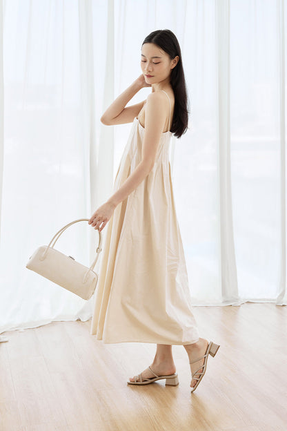 Roisin Strappy Block Heels in Taupe