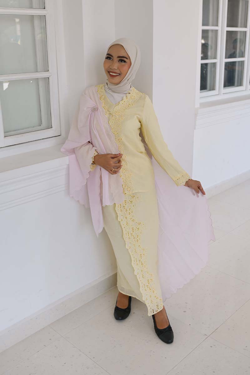 Roux Embroidered Flats in Black