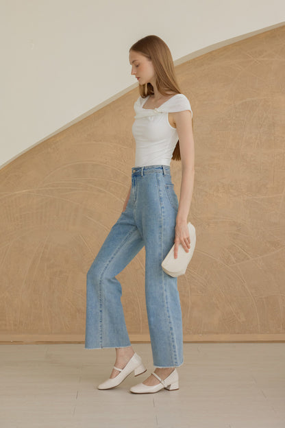 Roxxy Cloud Maryjane Heels in Cream Patent