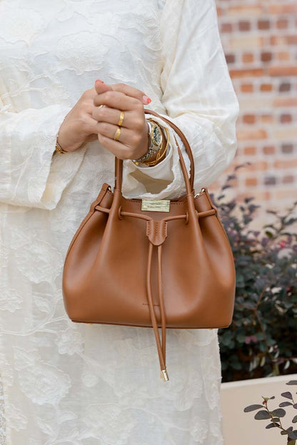 Santiago Dumpling Bag in Tan