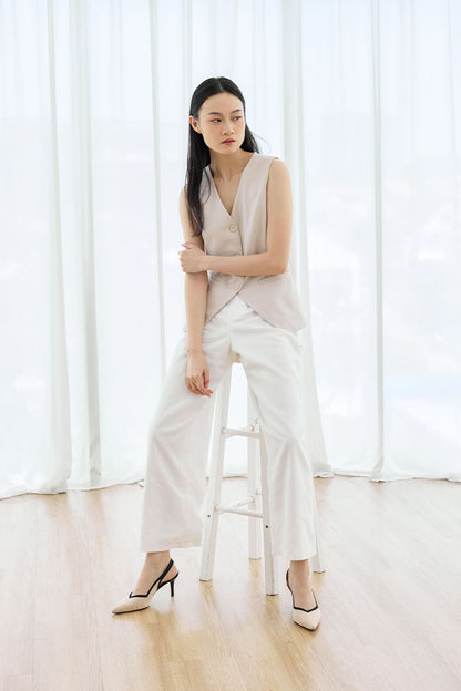 Valentina Flyknit Slingback Heels in Nude Contrast