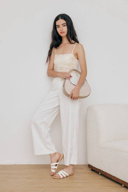 Velia Interlocking Sliders in White