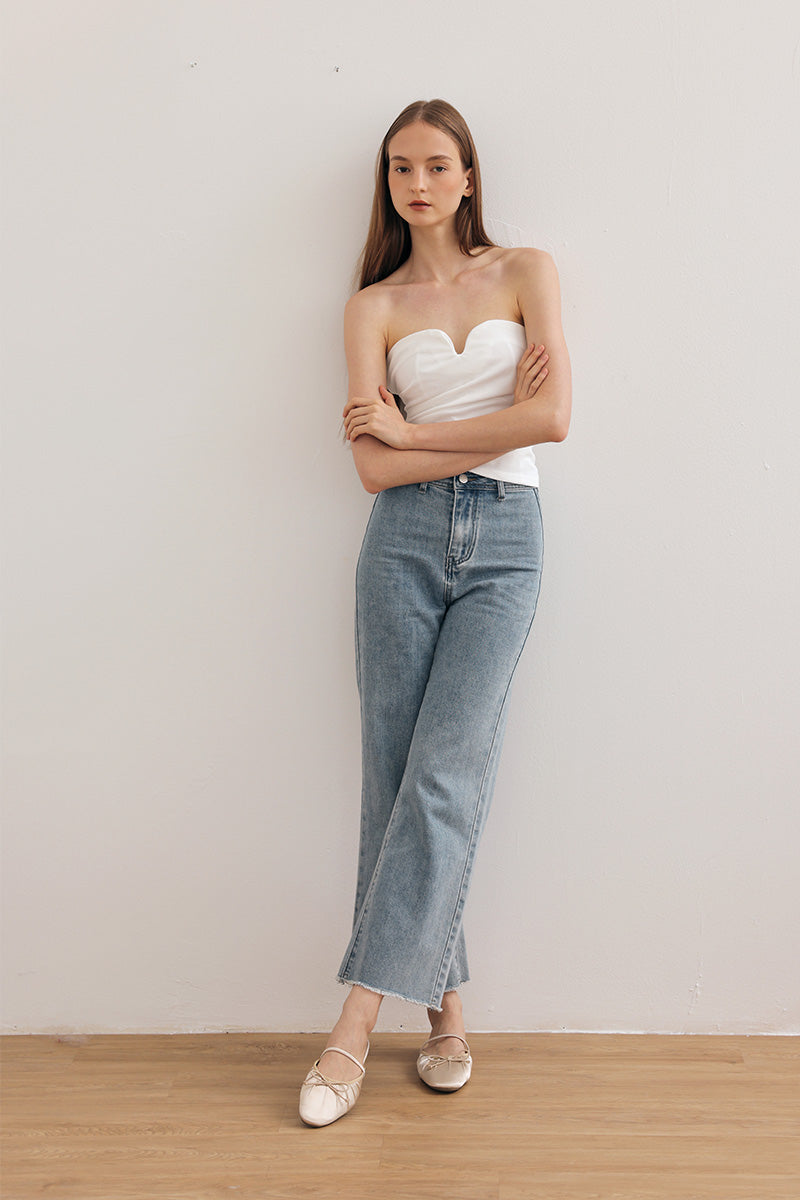 Vetta Bow Slip-On Mule in Cream