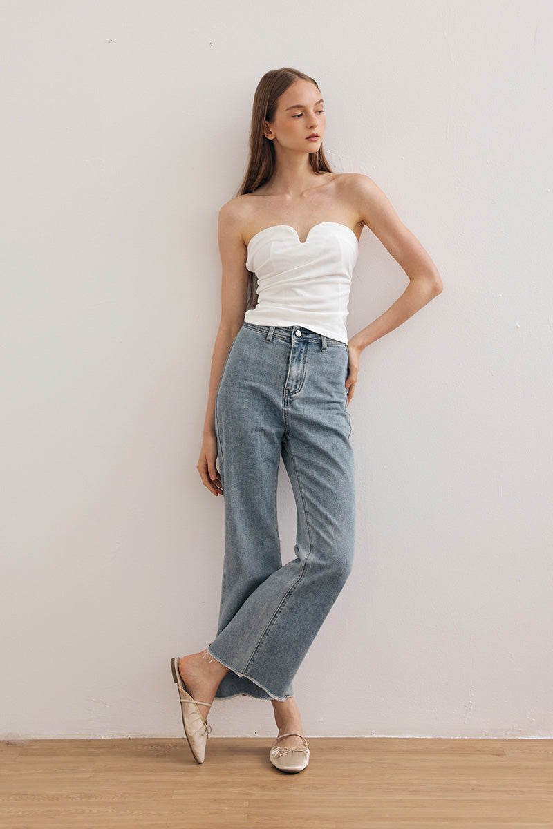 Vetta Bow Slip-On Mule in Cream