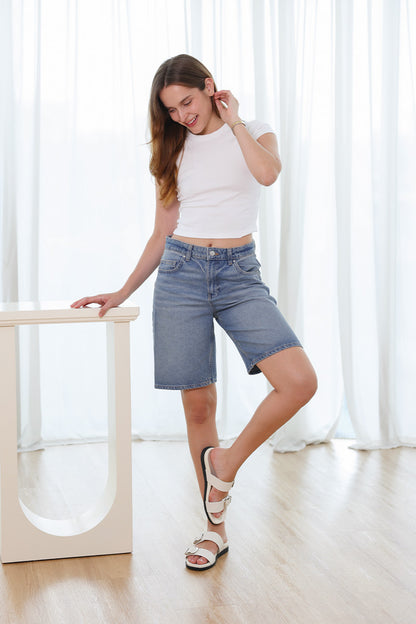 Veya Two Strap Sandals in Cream