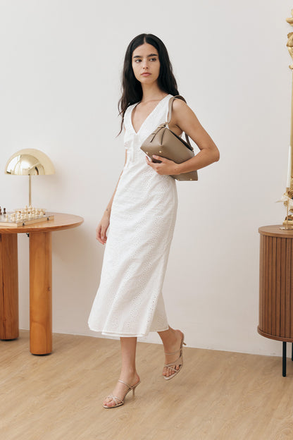 Vianne Strappy Heels in Nude Patent