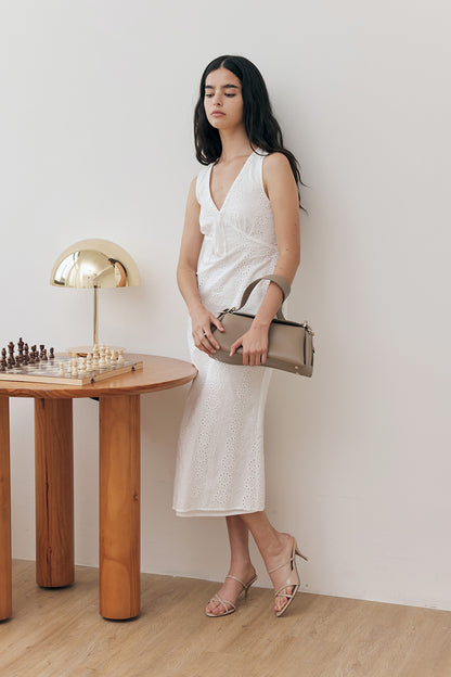 Vianne Strappy Heels in Nude Patent