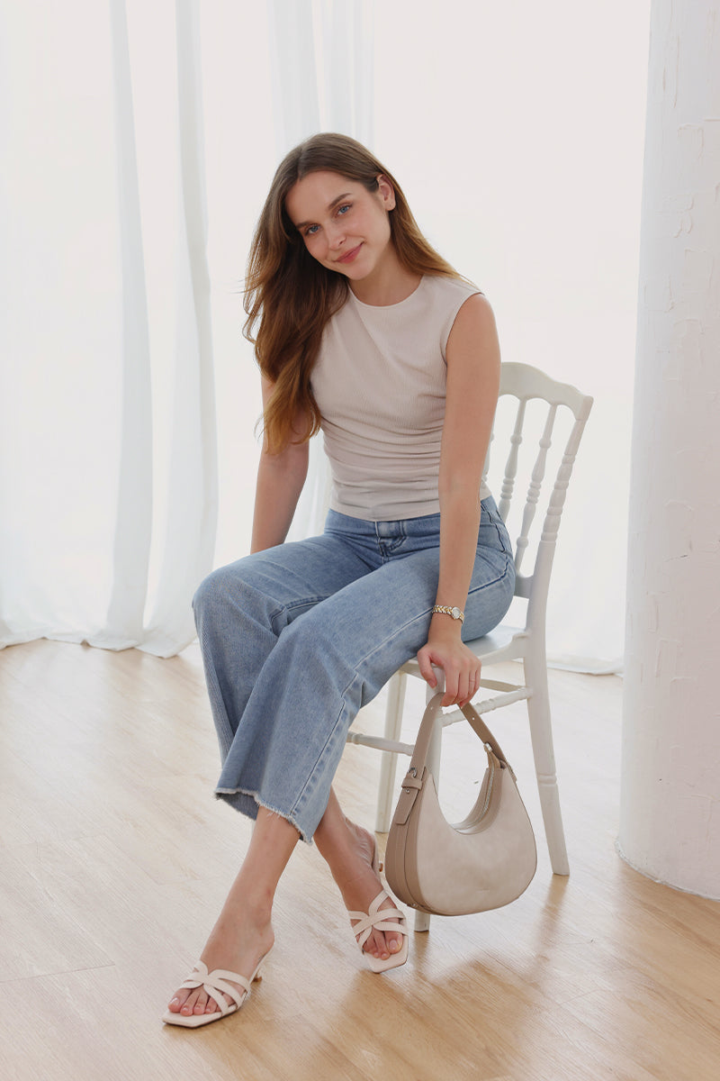 Vivelle Kitten Heels in Cream