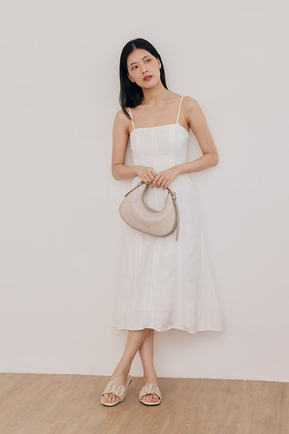 Willow Cloud Sliders in Bone Waterproof Suede