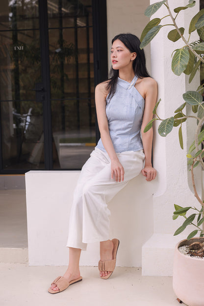 Willow Cloud Sliders in Nude Waterproof Suede