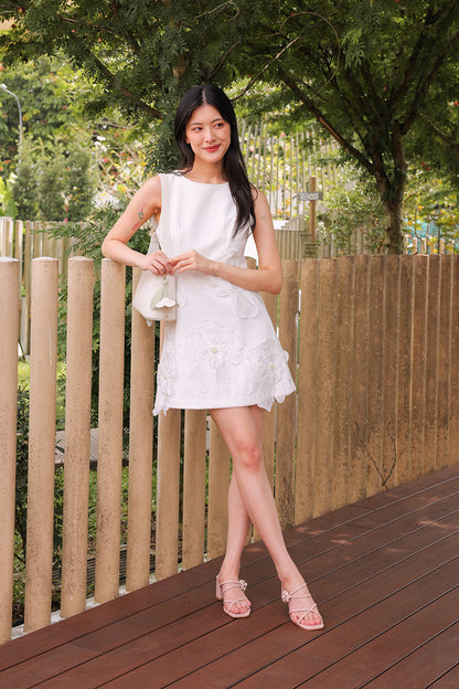 Alia Clip-On Strappy Heels in Nude Pink