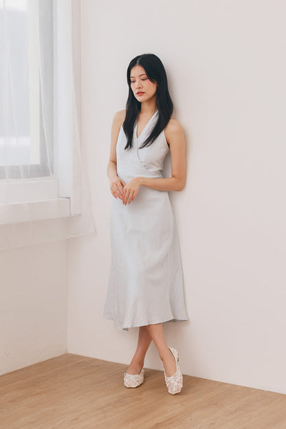 Avalyn Floral Mesh Flats in White