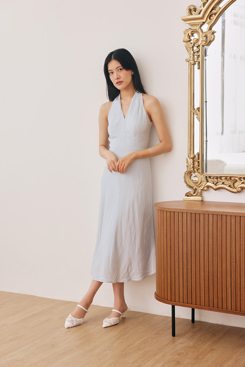 Aveline Embroidered Kitten Heels in White