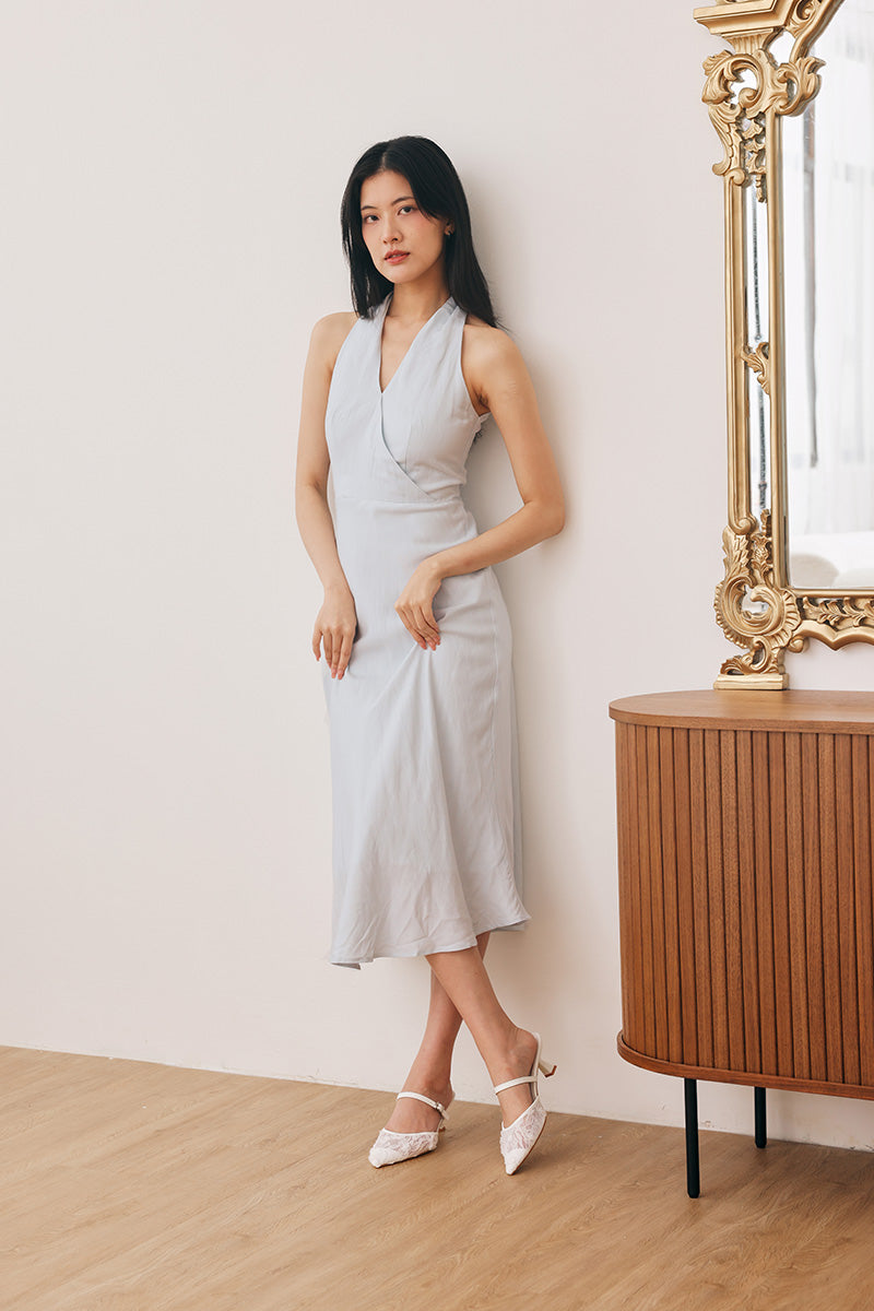 Aveline Embroidered Kitten Heels in White