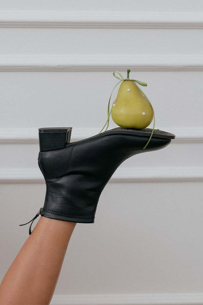 Cardith Block Heel Ankle Boots in Black