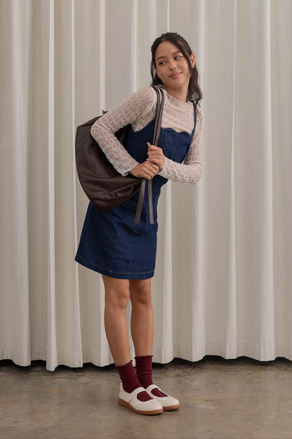 Chicago Double Handle Tote Bag  in Dark Choco