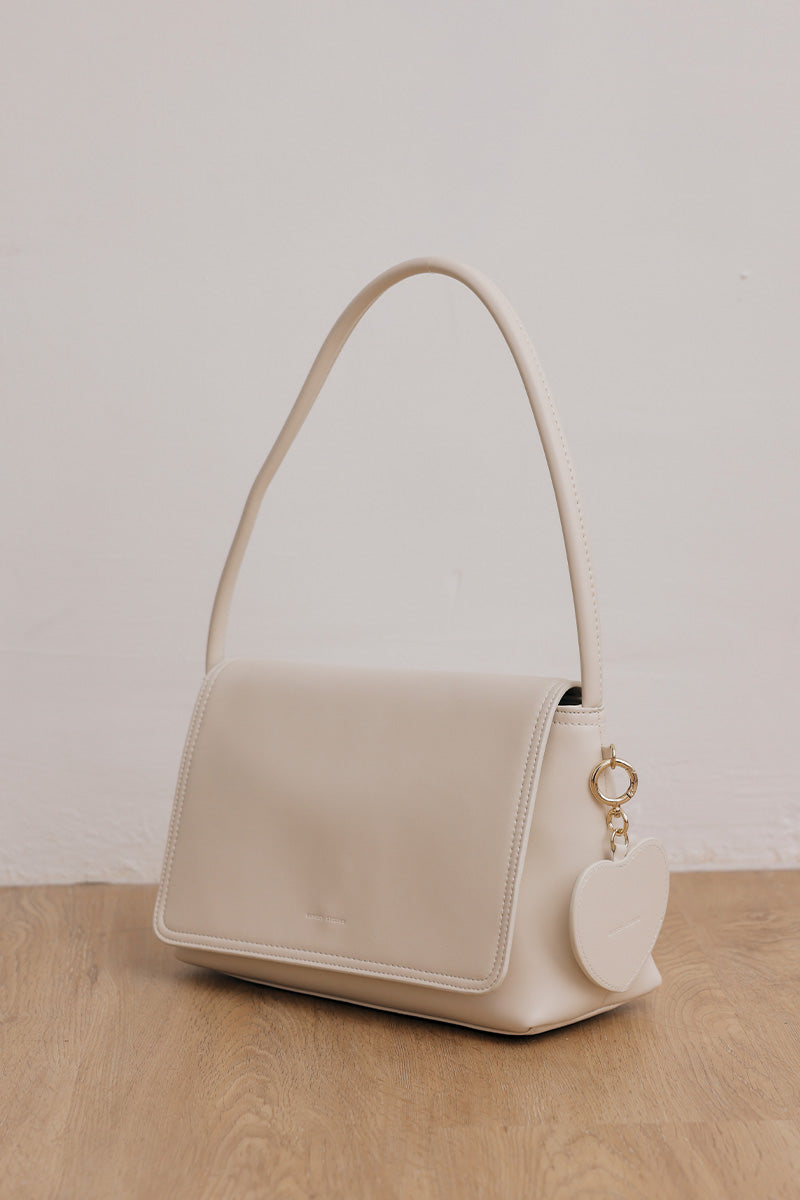 Sydney Shoulder Bag in Cream