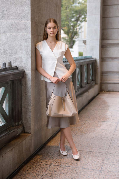 Drae Ballet Heels in Cream