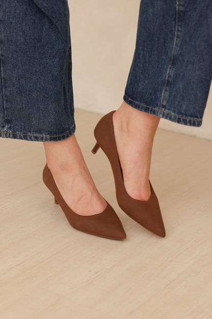 Finette Cloud Heels in Espresso