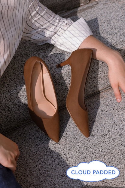 Finette Cloud Heels in Espresso